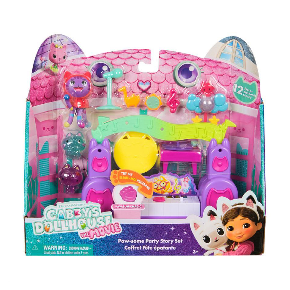 Дитячий ігровий набір Spin Master Gabbys Doll House The Movie: Кімната вечірок діджея Нявкота, від 3 років (SM36276/6074118)